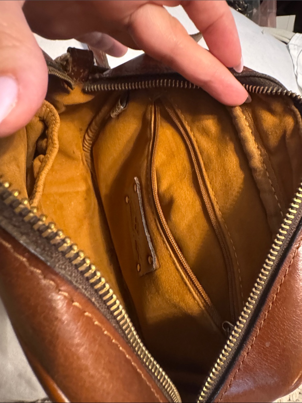 Patricia Nash Cognac Josie Crossbody Bag - Picture 8 of 16